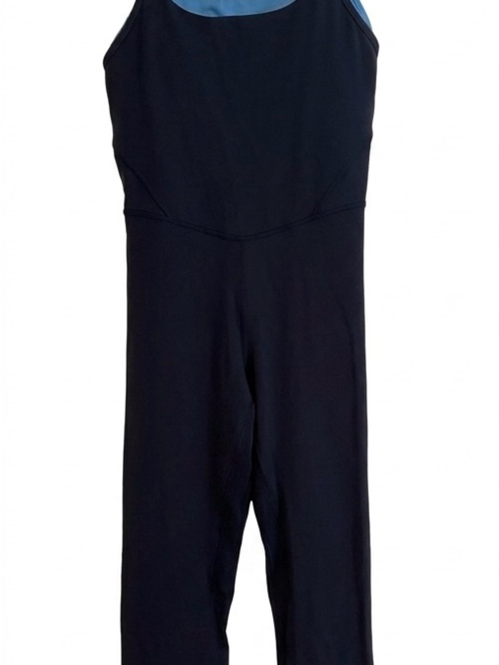 lululemon athletica Black Jumpsuit with Blue Trim